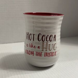 Cozy Red and White Hot Cocoa Mug
